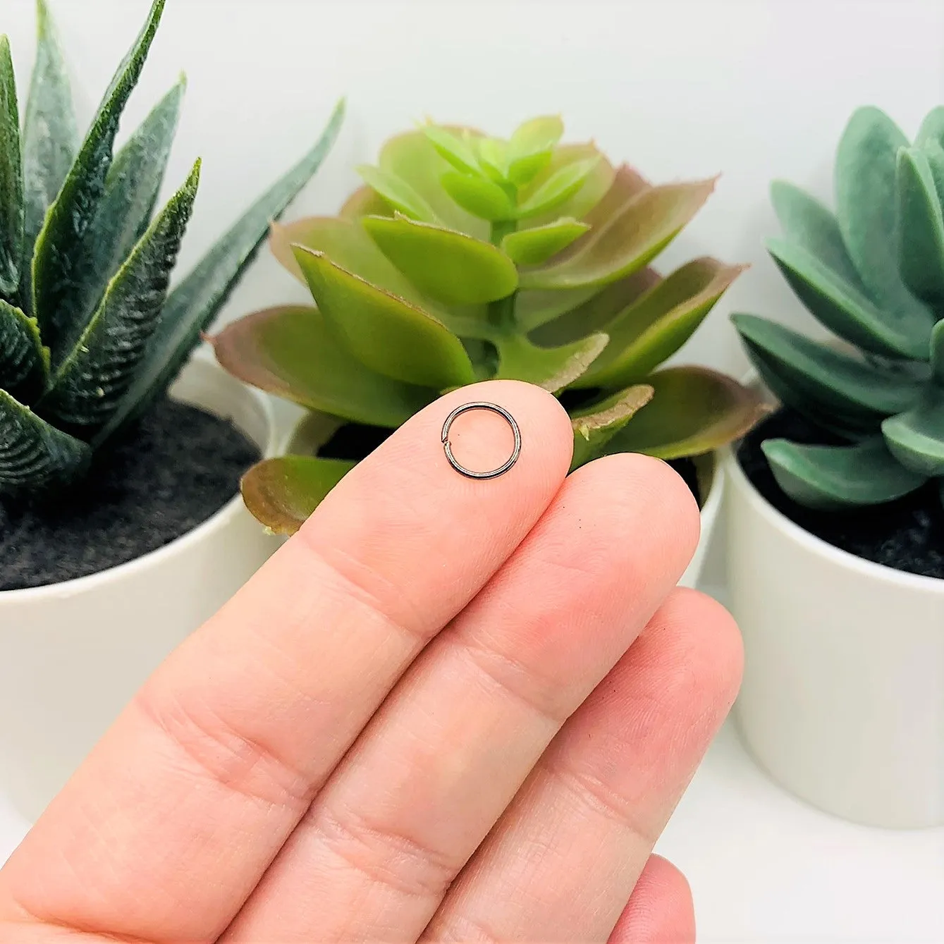 100, 500 or 1,000 Pieces: 7 mm Gunmetal Plated Jump Rings, 21g