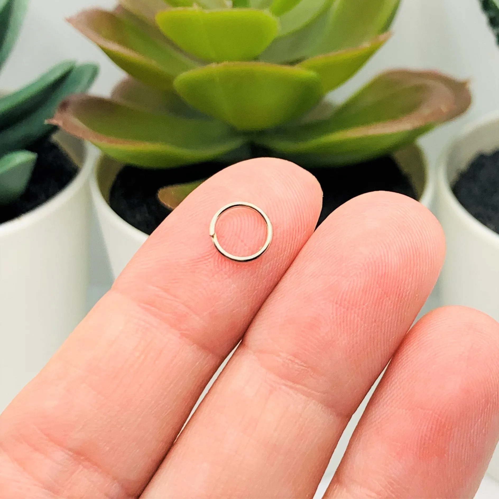 100, 500 or 1,000 Pieces: 7 mm Rhodium Silver Jump Rings, 21g