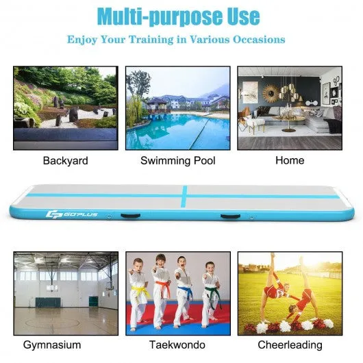 15FT Air Track Inflatable Gymnastics Tumbling Mat -Navy