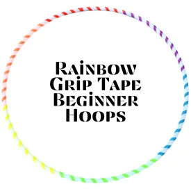 24" - Rainbow Grip Tape Beginner Hula Hoops