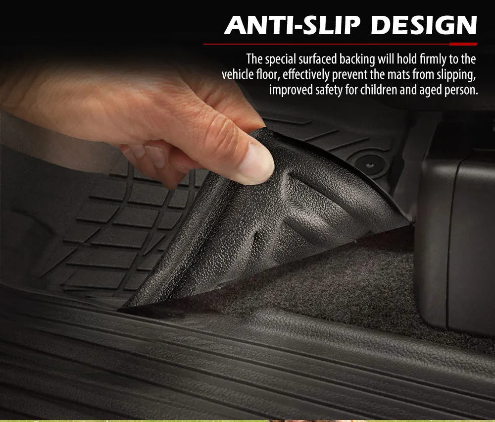 3D TPE Car Floor Mats for Mitsubishi Triton MQ 2015-2018