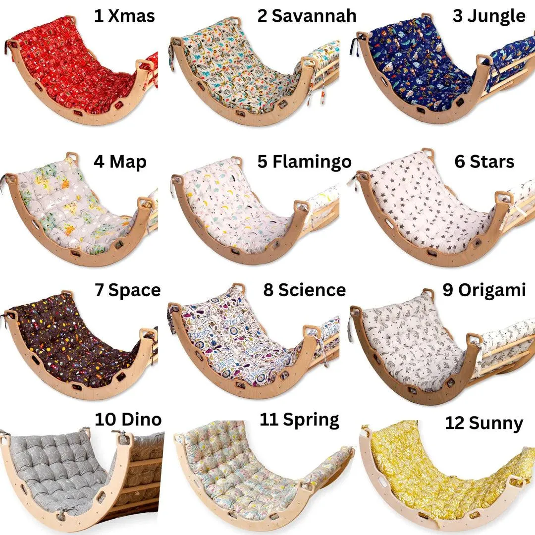 4 Pieces Set Climbing Triangle-Arch Rocker-XL Pillow and Ramp