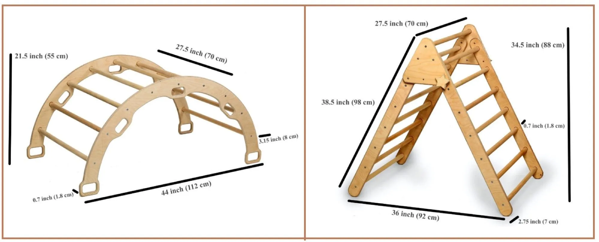 4 Pieces Set Climbing Triangle-Arch Rocker-XL Pillow and Ramp