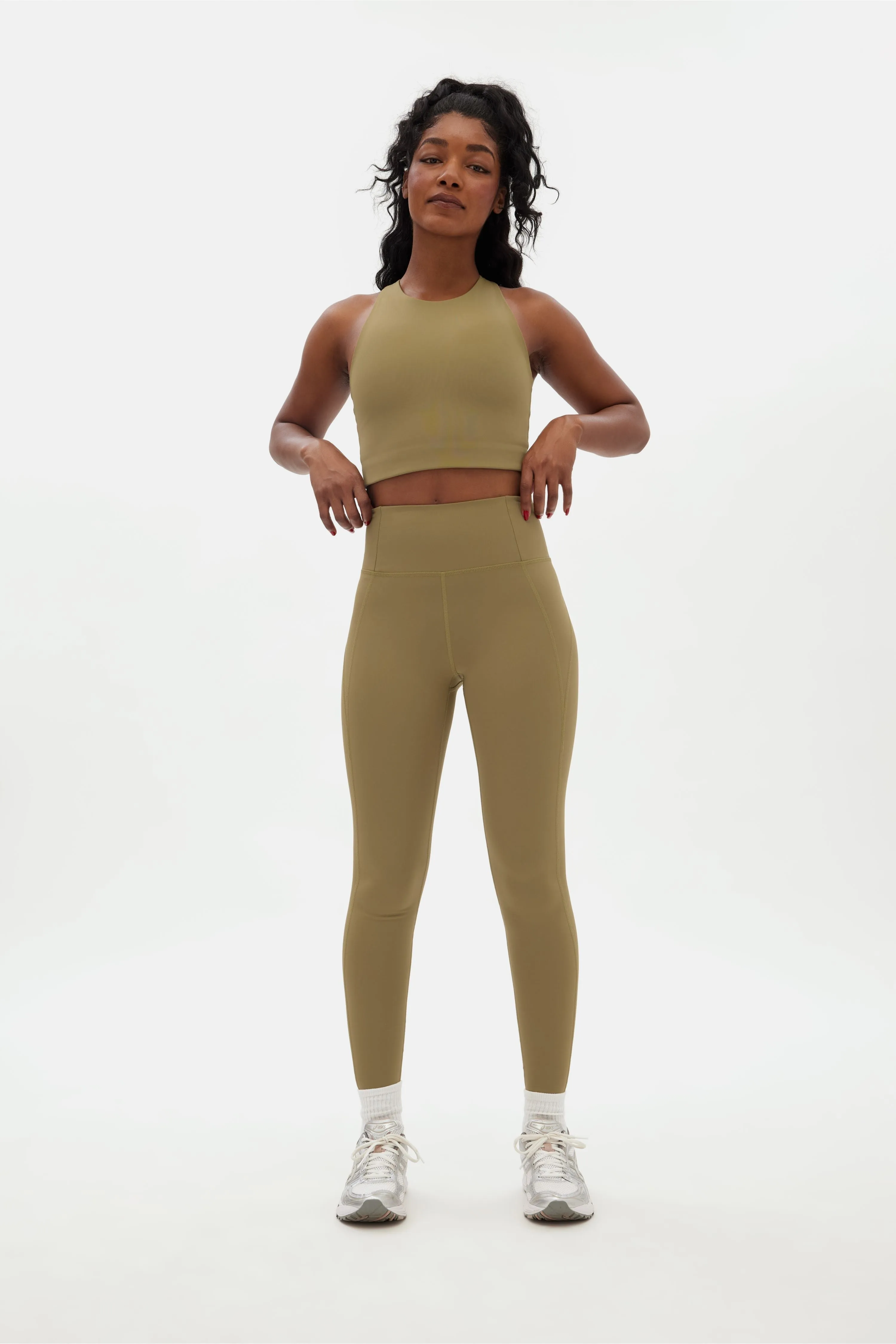 7/8 Length High-Rise Legging - Artichoke