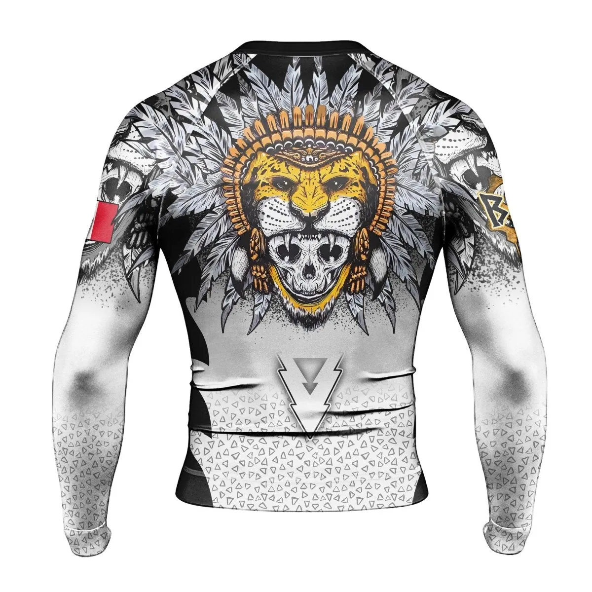 Aztec Warrior Men's Long Sleeve Rash Guard