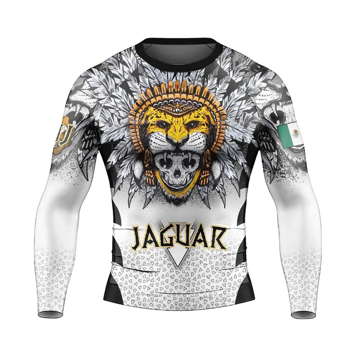 Aztec Warrior Men's Long Sleeve Rash Guard