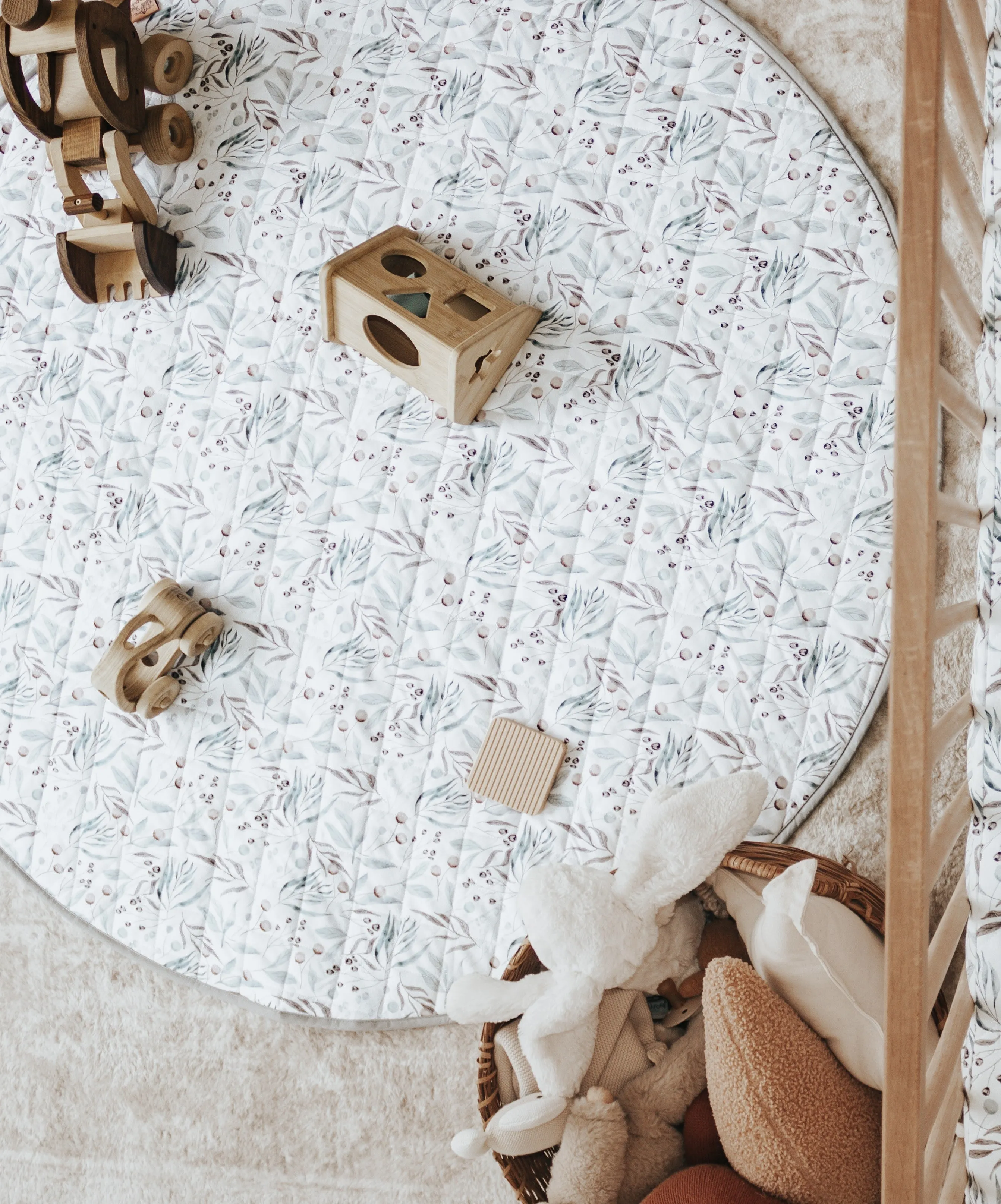 Bambella Designs Padded Waterproof Play Mat | Botanical