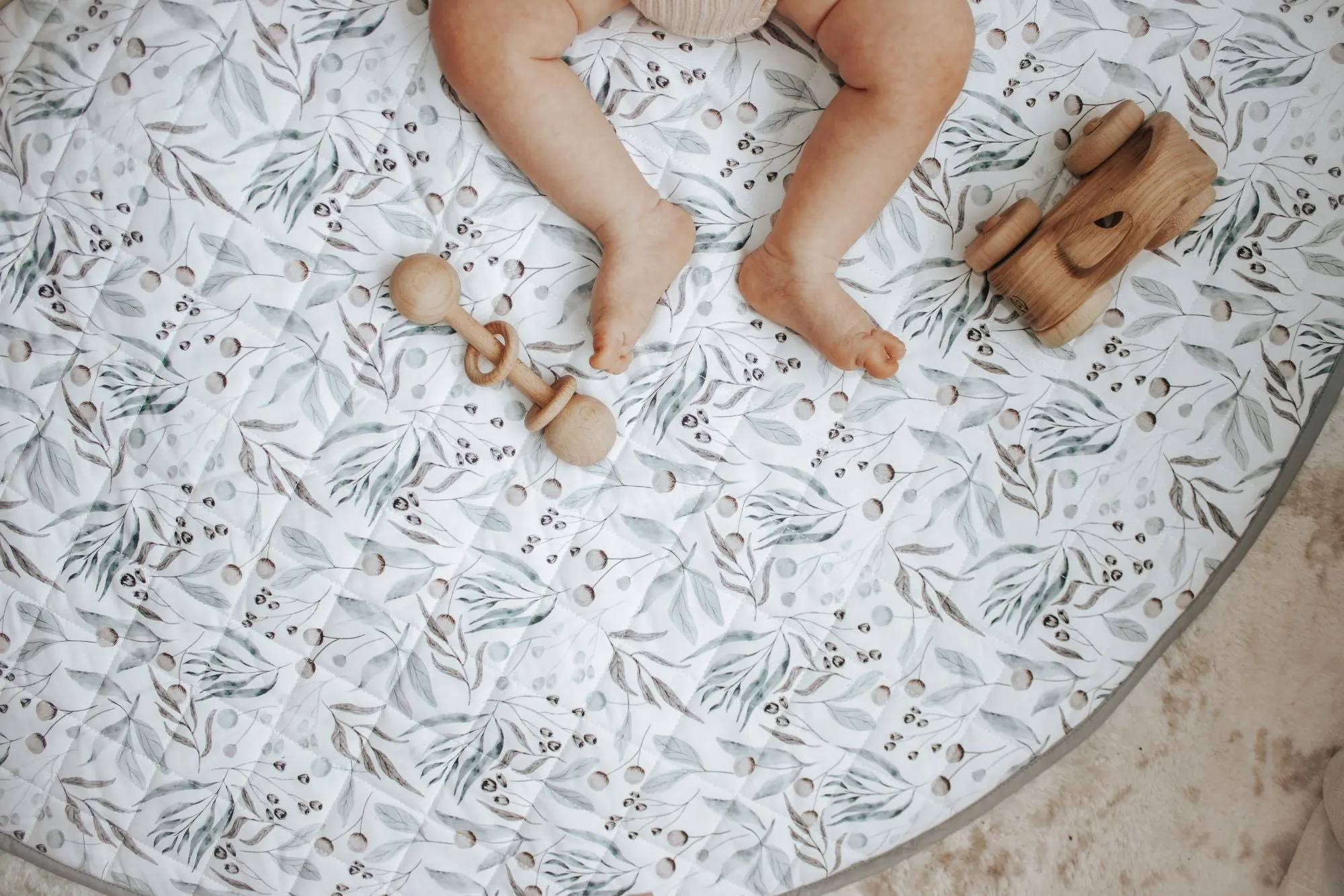 Bambella Designs Padded Waterproof Play Mat | Botanical
