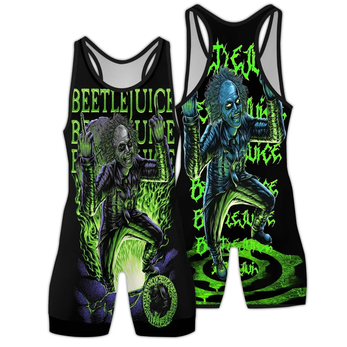 Beetlejuice Is Back Wrestling Singlets