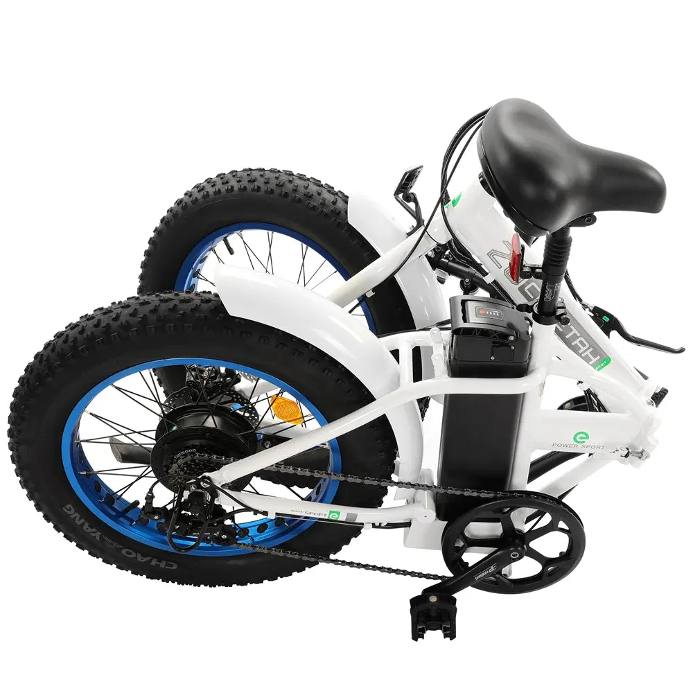 Ecotric Fat Tire 36V/12.5Ah 500W UL Certified  Folding Electric Bike