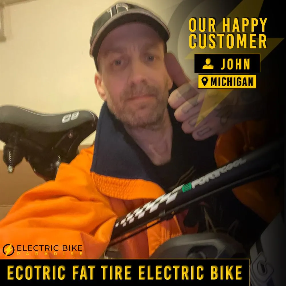Ecotric Fat Tire 36V/12.5Ah 500W UL Certified  Folding Electric Bike