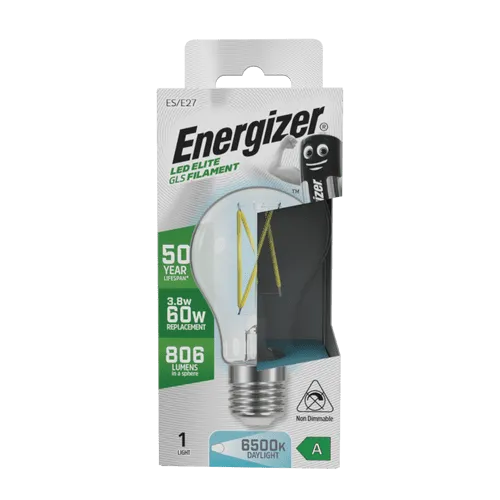 Energizer GLS E27 LED Bulb - 3.8w - 6500K- 806lm