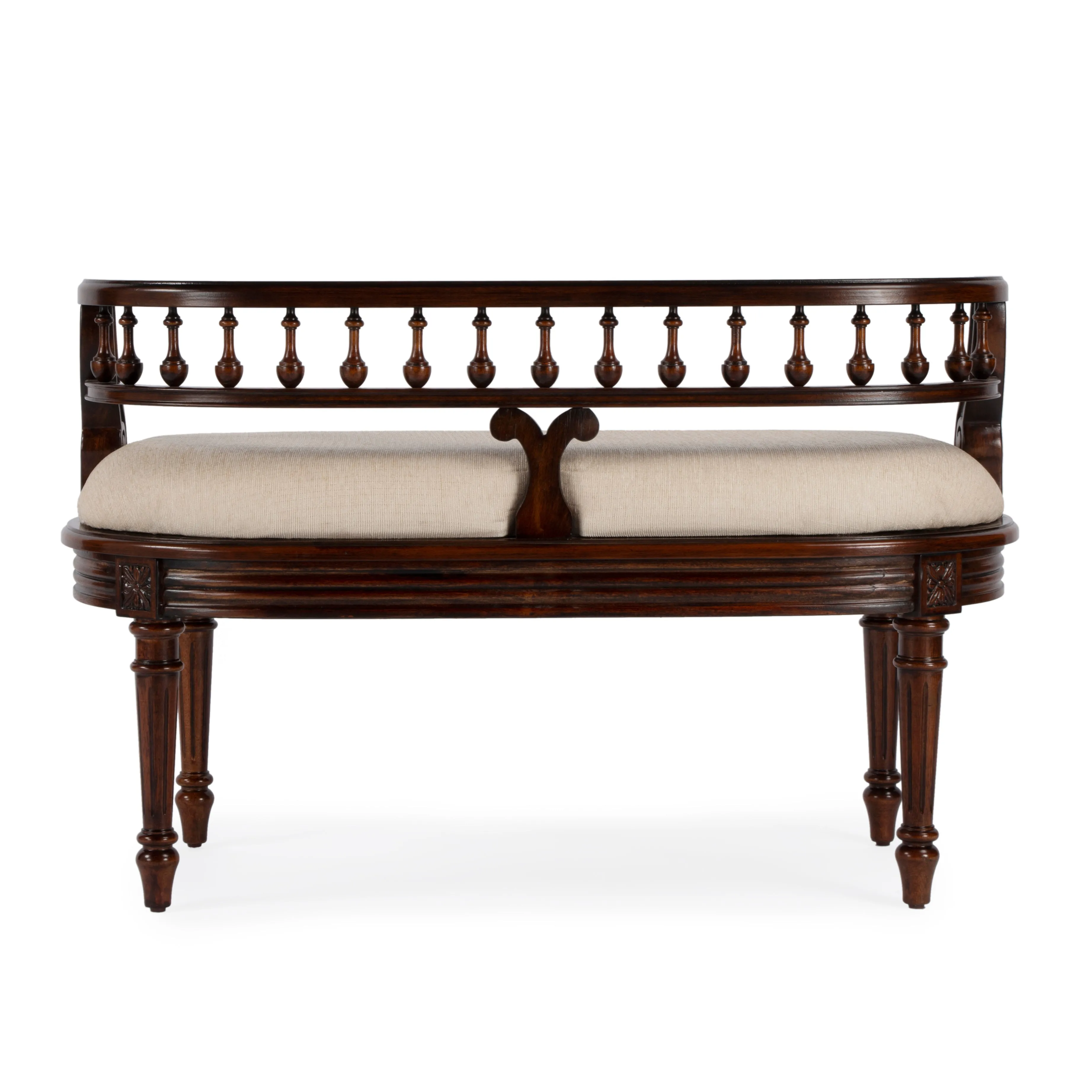 Hathaway 37" Upholstered Bench in Dark Brown  2625024