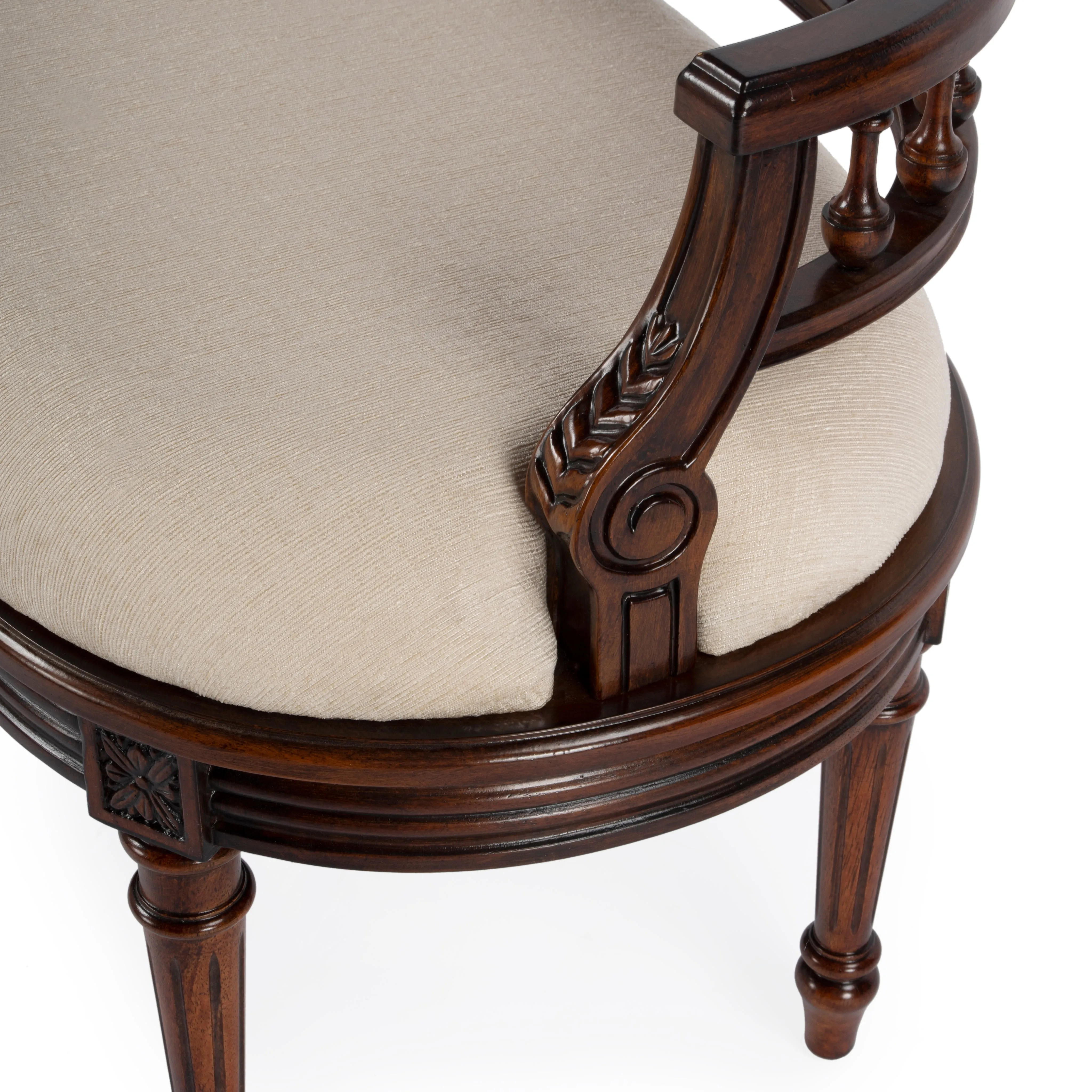 Hathaway 37" Upholstered Bench in Dark Brown  2625024