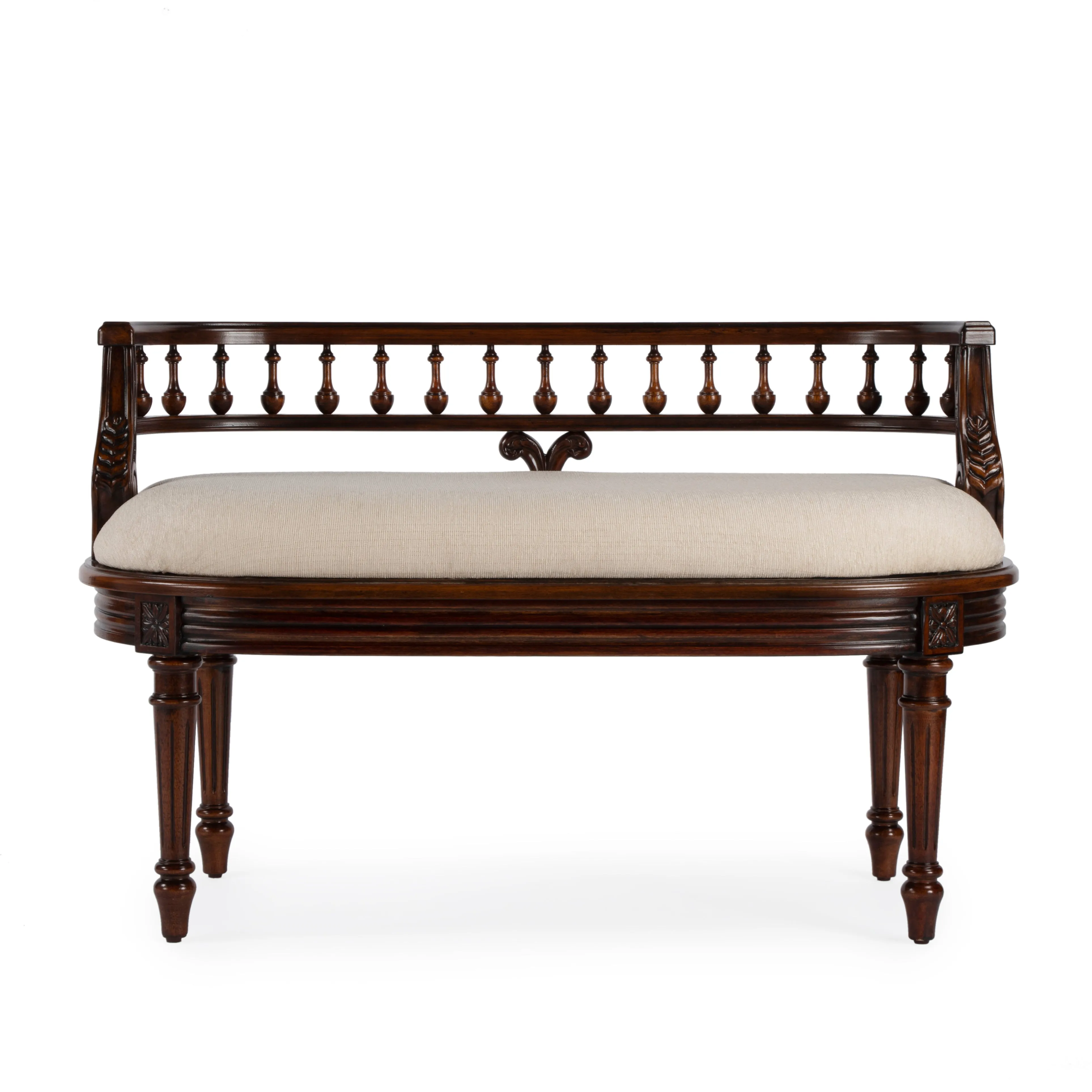 Hathaway 37" Upholstered Bench in Dark Brown  2625024