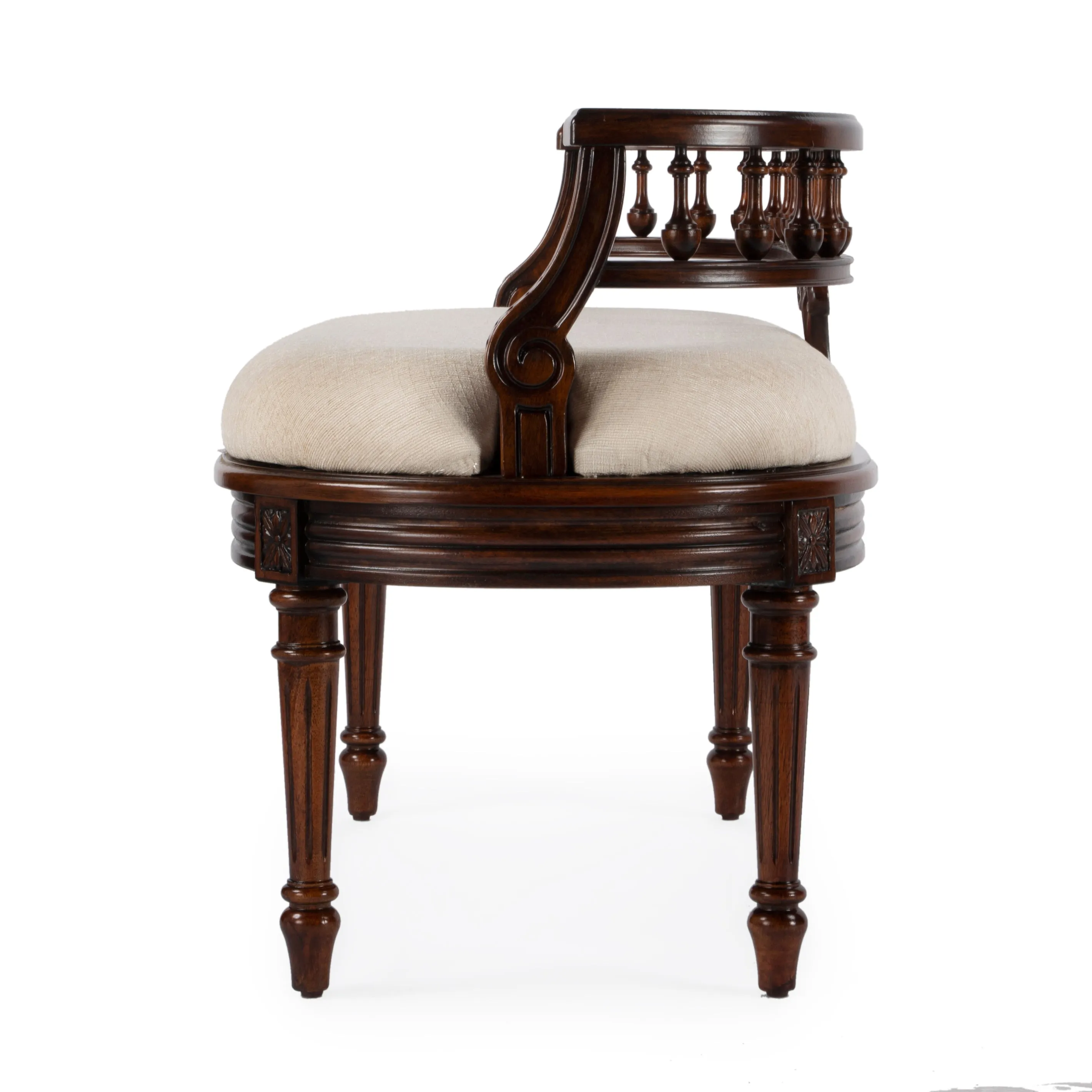 Hathaway 37" Upholstered Bench in Dark Brown  2625024