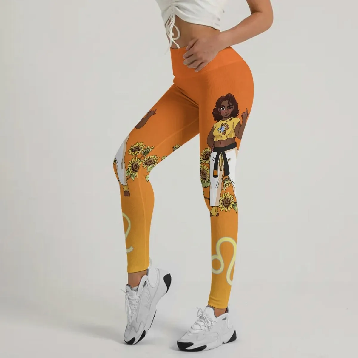 Leo Mom Zodiac Fighter Leggings
