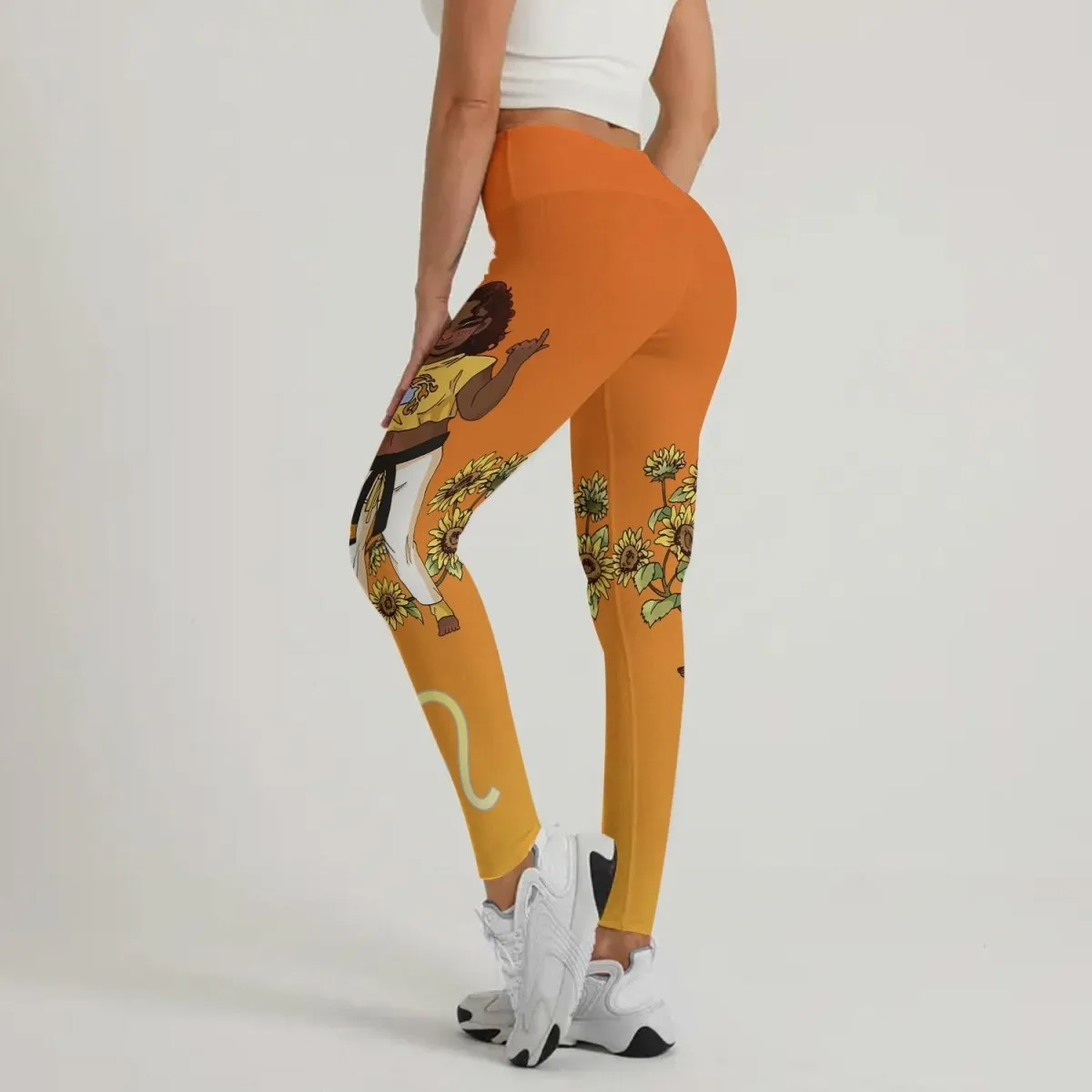 Leo Mom Zodiac Fighter Leggings