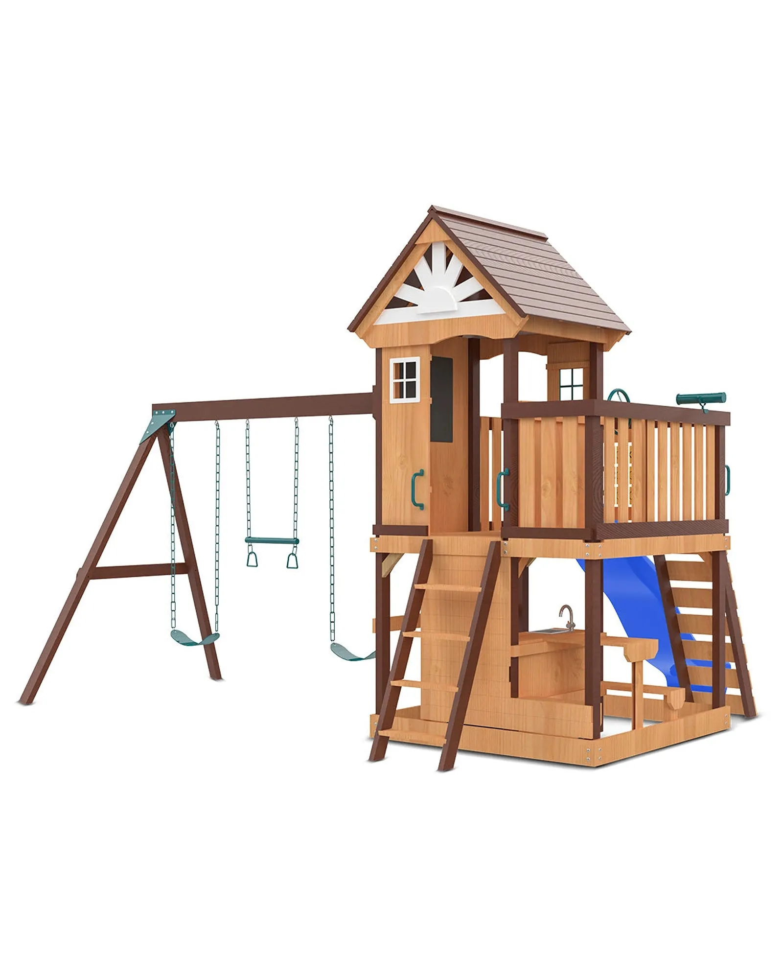 Lifespan Kids Coventry Play Centre Set with 2.2m Blue Slide