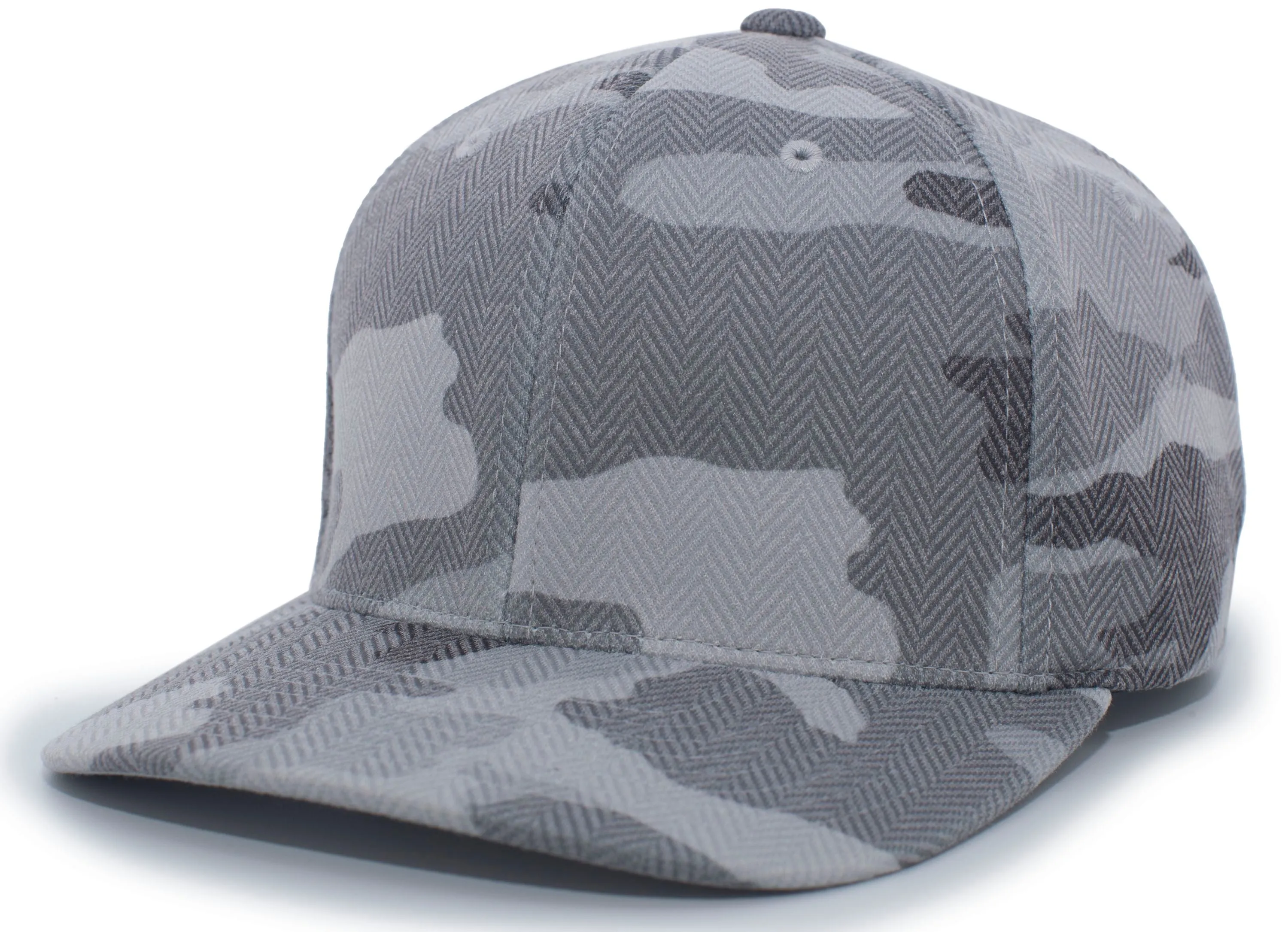 Pacific Headwear Herringbone Poly/Rayon Flexfit® Cap