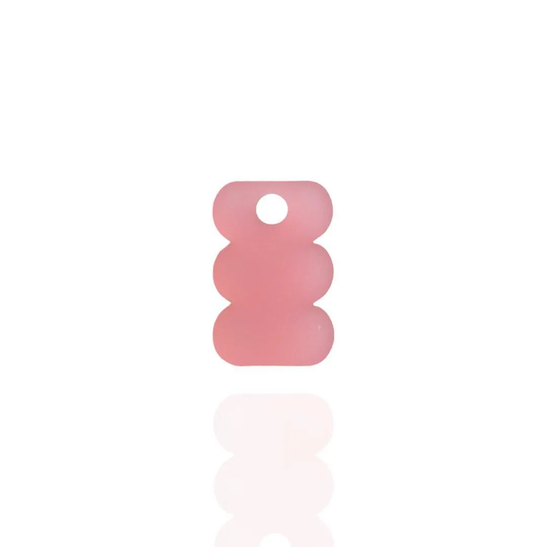 Pink Abstract Acrylic Charm