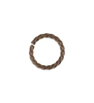 Roped-coiled Jump Rings- Vintaj Natural Brass-