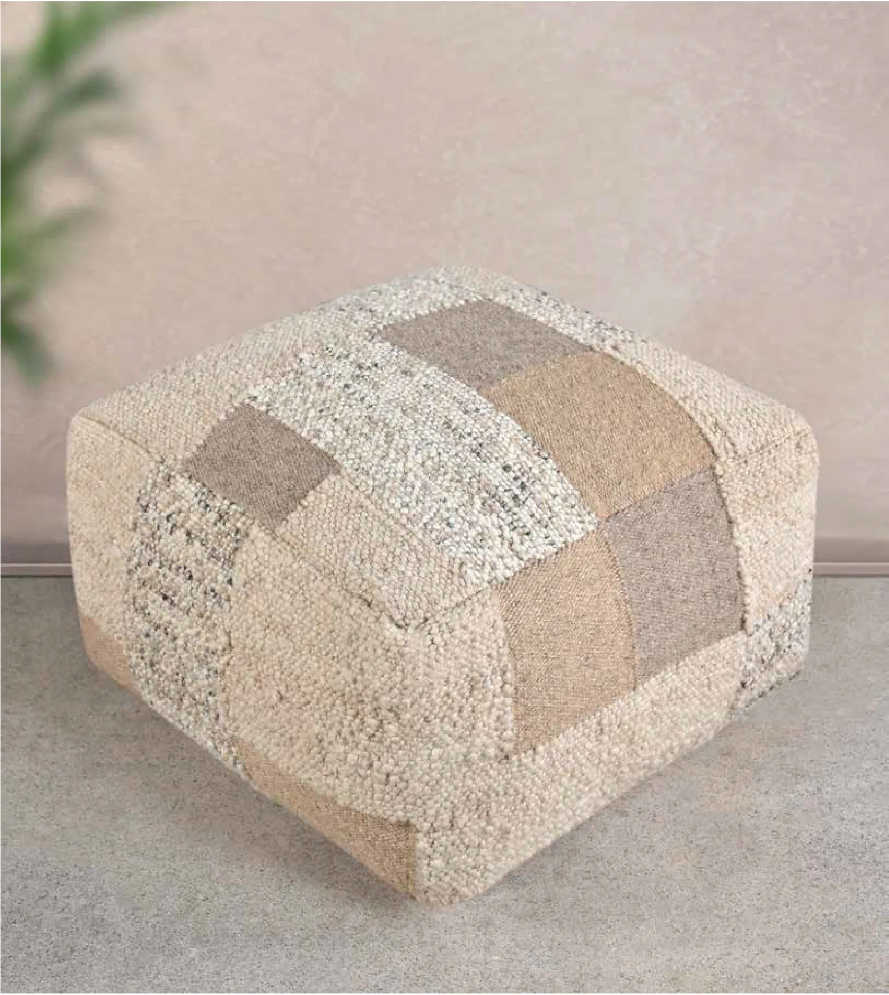 Rubicon Pouf Natural 56 x 56 x 33 CM