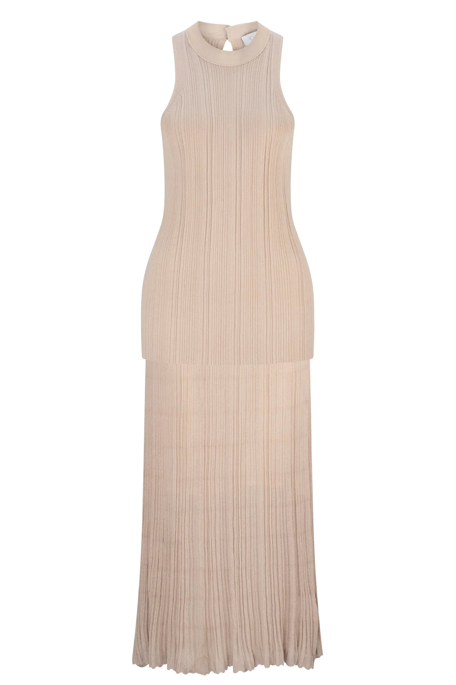 Savannah Ribbed Knit Skirt - Oatmeal