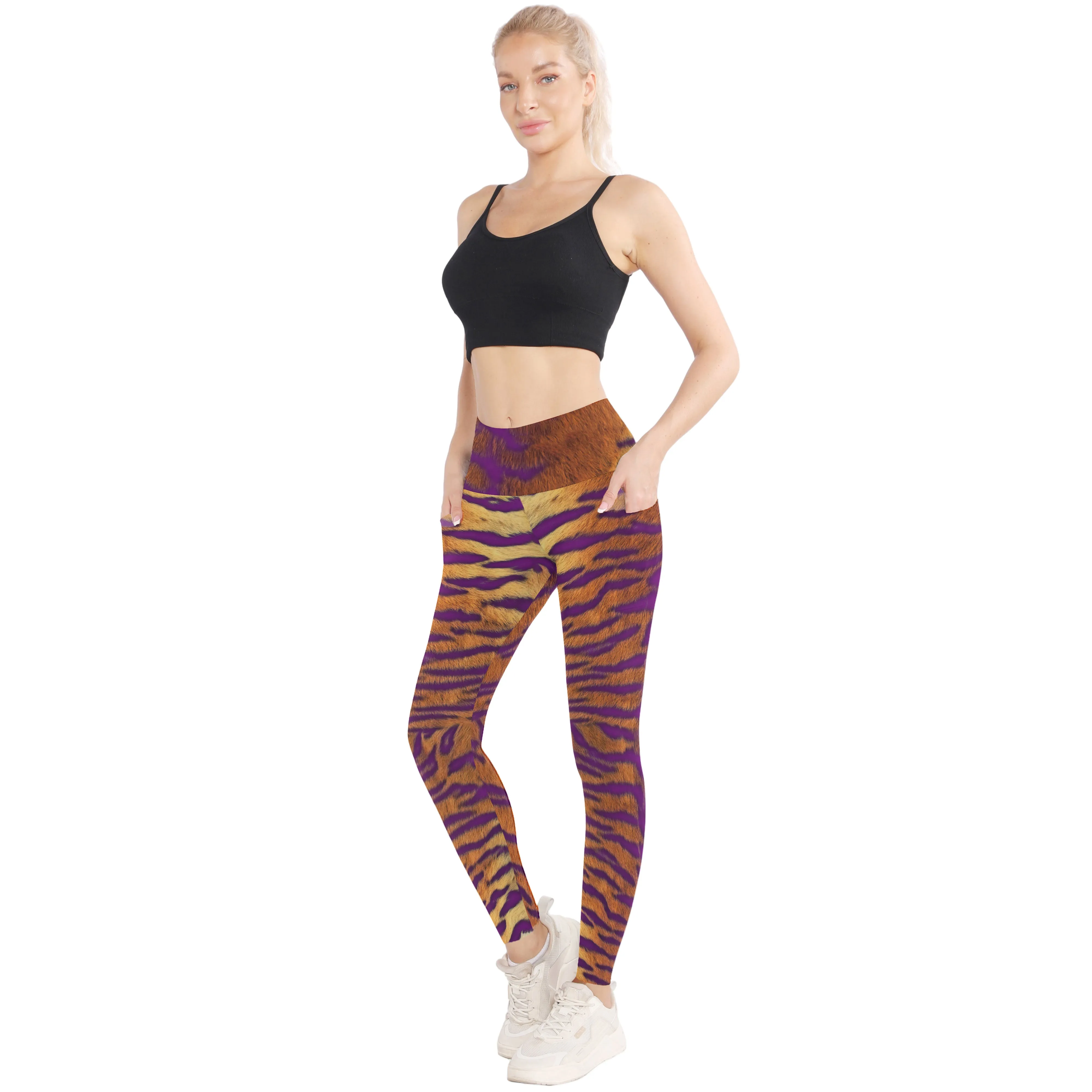 Spandex Leggings Adult - Tiger Stripes
