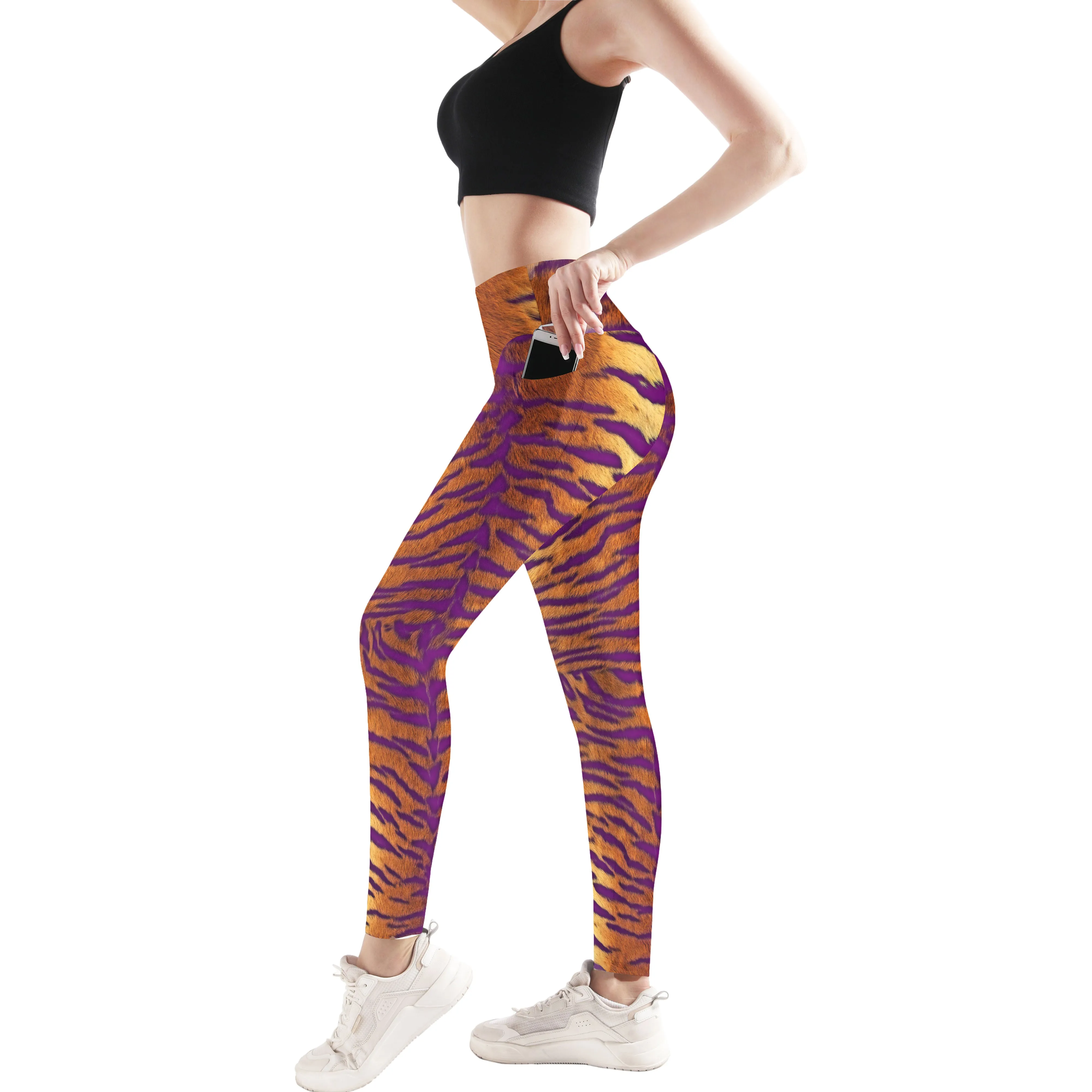 Spandex Leggings Adult - Tiger Stripes