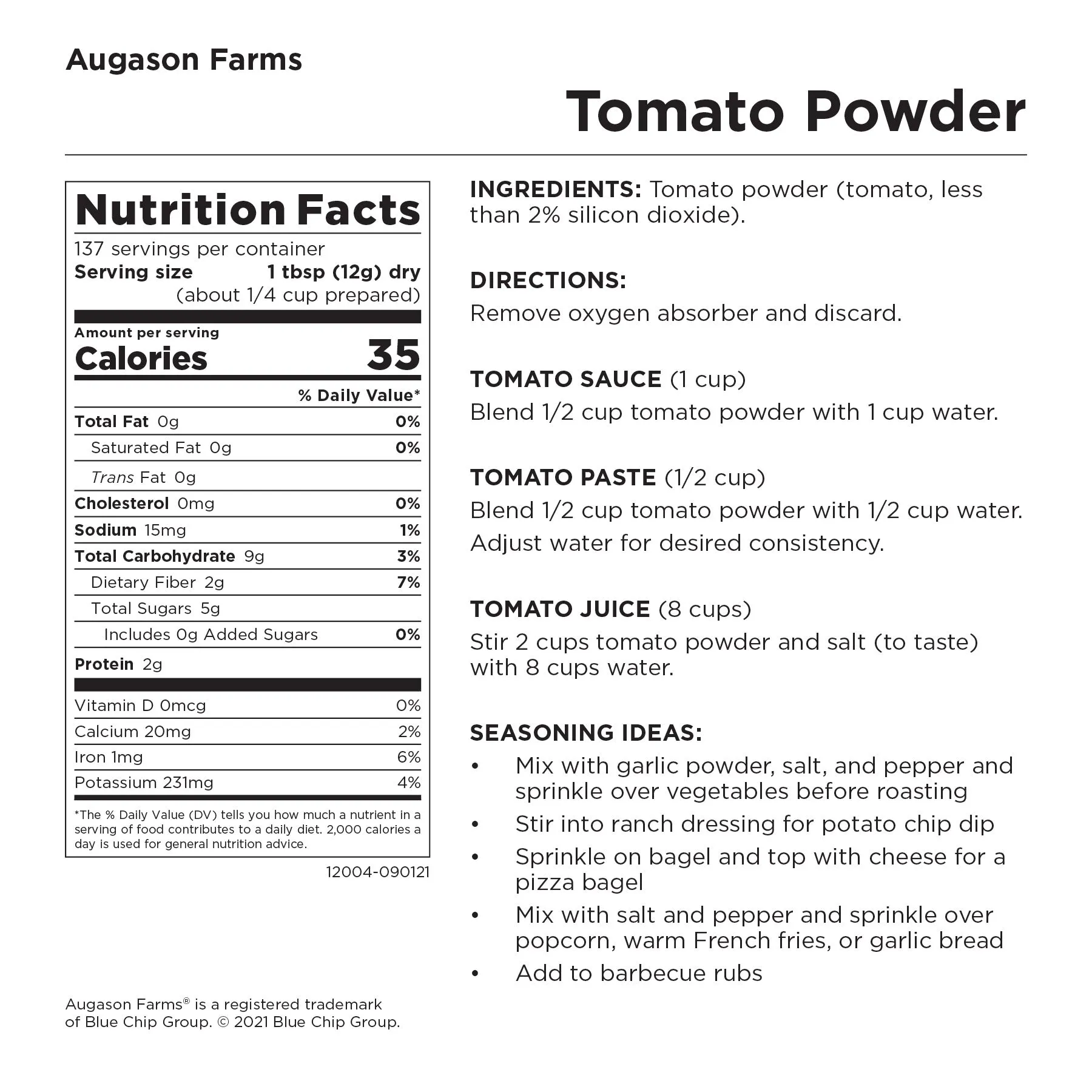 Tomato Powder Pouch (8 Pack)