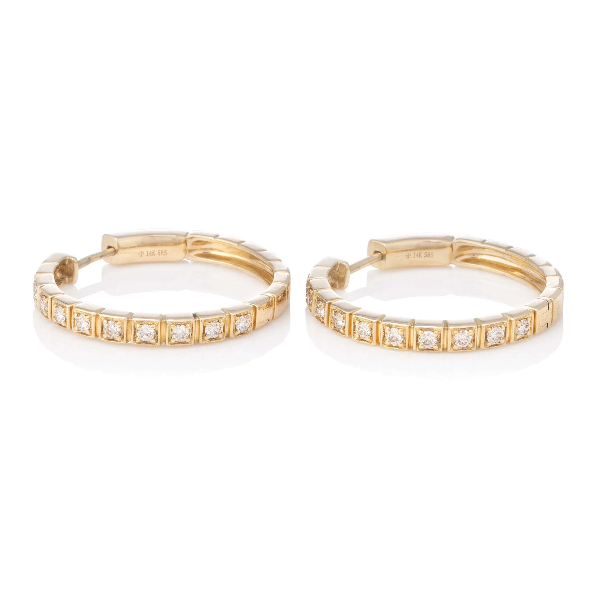 Tropez Diamond Hoops