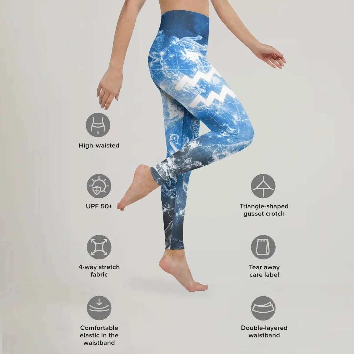 Zodiac Aquarius Leggings