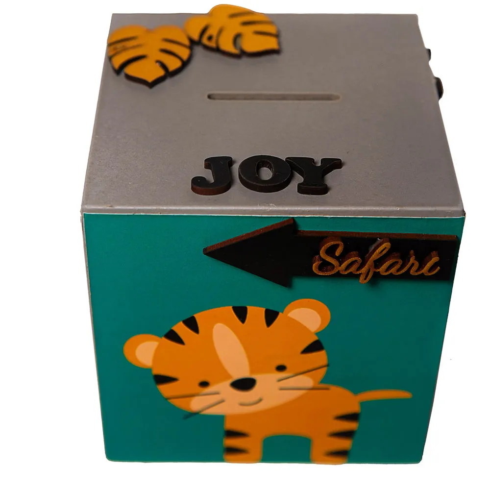 Zooplay Jungle Safari Theme Piggy Bank