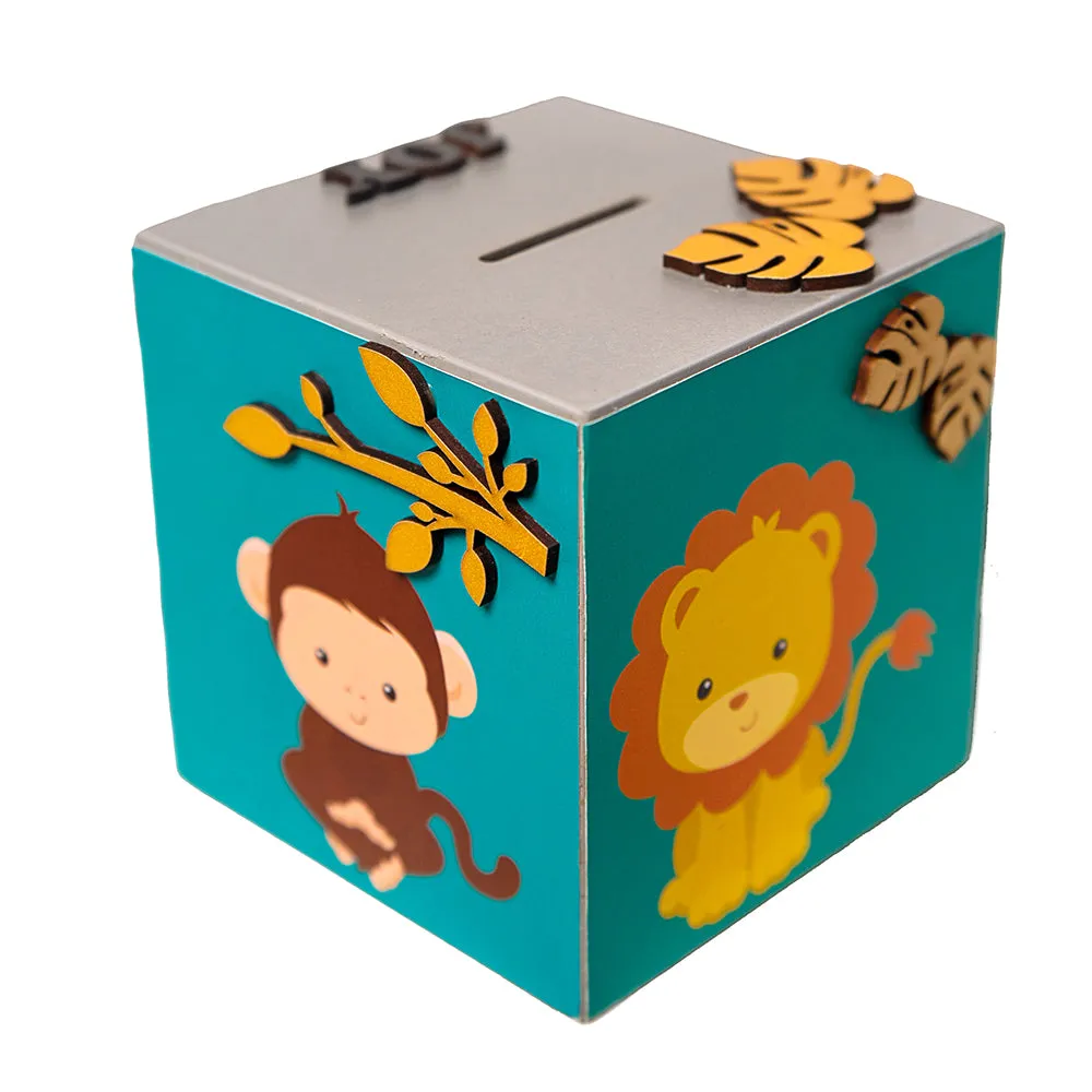 Zooplay Jungle Safari Theme Piggy Bank
