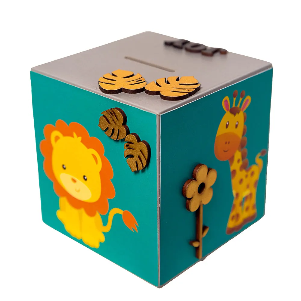 Zooplay Jungle Safari Theme Piggy Bank